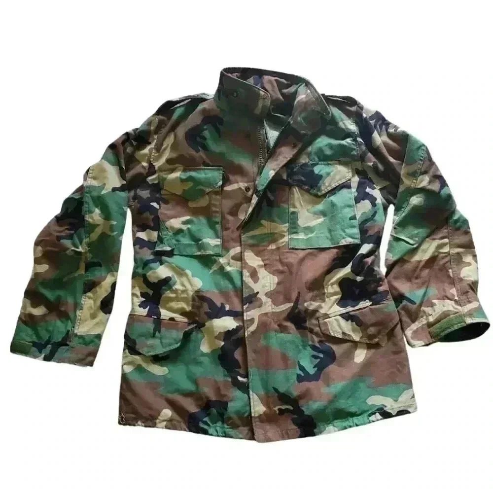𝗠𝗶𝗹𝗶𝘁𝗮𝗿𝘆 Camouflage  𝘊𝘰𝘢𝘵 Men's Med 𝗘𝗨𝗖